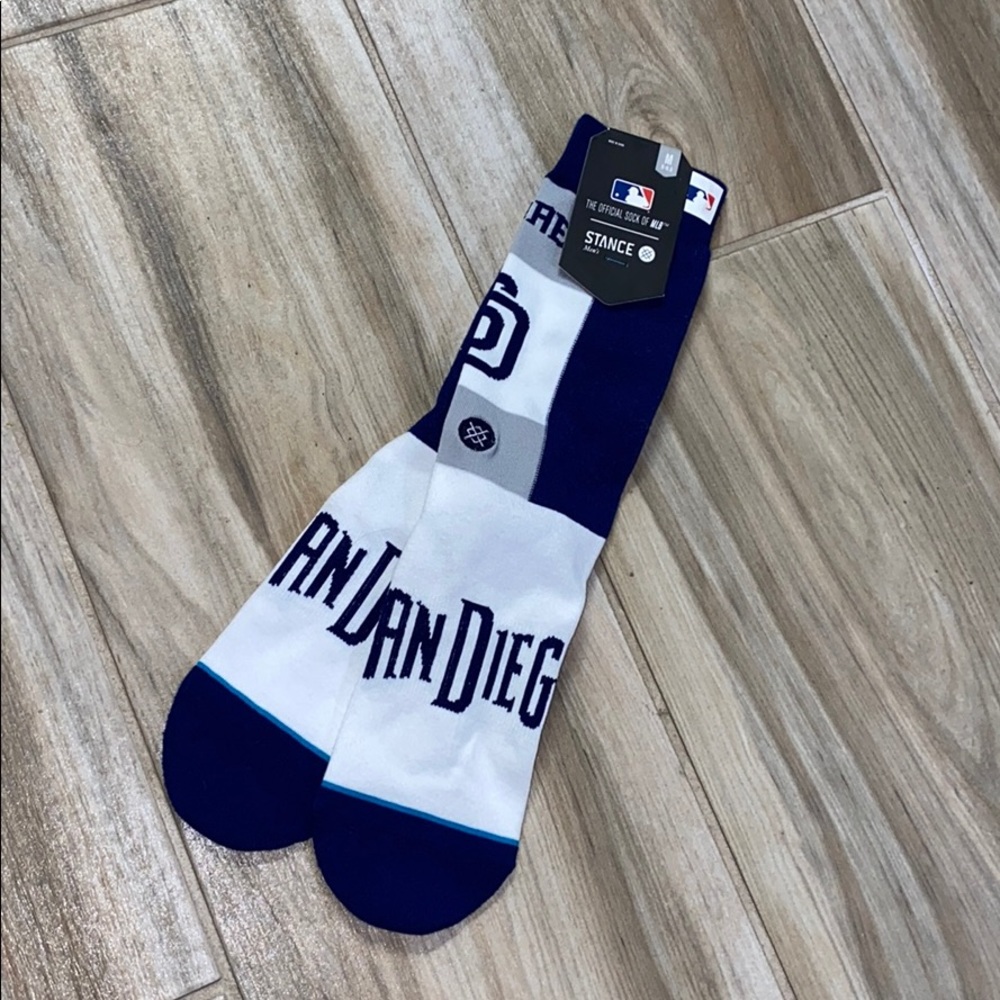 San Diego Padres Baseball socks stance